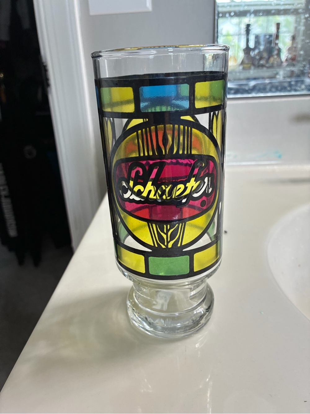 Schaefer Stained-Glass Style Decorative Glass - Multi-Color - Picture 2 of 2